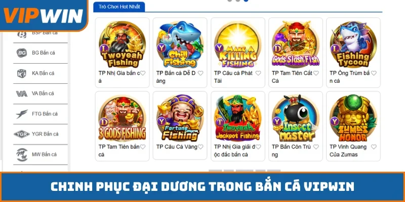 Chinh phục đại dương trong bắn cá VIPWIN