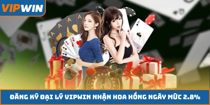 Đăng ký đại lý VIPWIN nhận hoa hồng ngày mức 2.8%