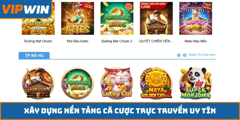 Xây dựng nền tảng cá cược trực truyến uy tín